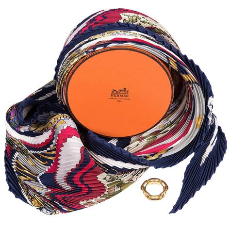 hermes scarf ring ebay|hermes pleated scarf.